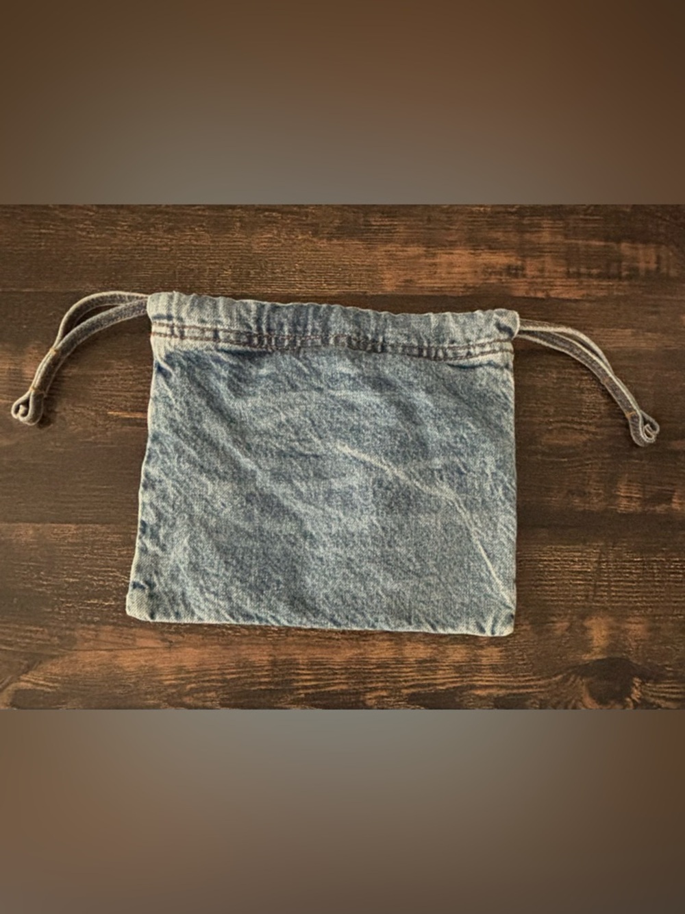 Frame Denim Drawstring Pouch - Picture 3 of 4